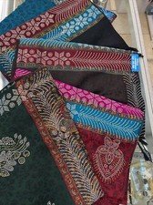 Pashmina Shawl Pakistani Soft For Women Paisley Wrap Large Scarf with Stone Work