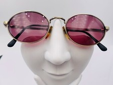 Vintage PrecisionFlex Gold Metal Oval Sunglasses Korea FRAMES ONLY