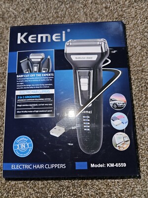 Kemei 3 in 1 Rechargeable Beard Nose hair Cut Clipper Shaver Machine Trimmer New
