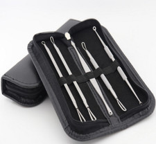 Stainless Steel Blackhead Acne Pimple Extractor Remover Removal Tool Kit Set of
