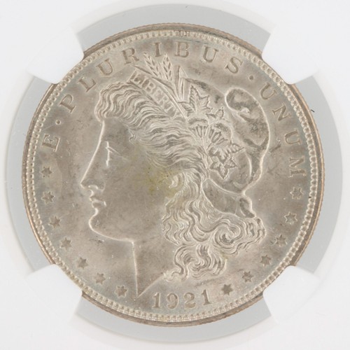 1921 Morgan Dollar NGC MS63 Philadelphia Minted Silver Dollar No Reserve - Picture 2 of 4