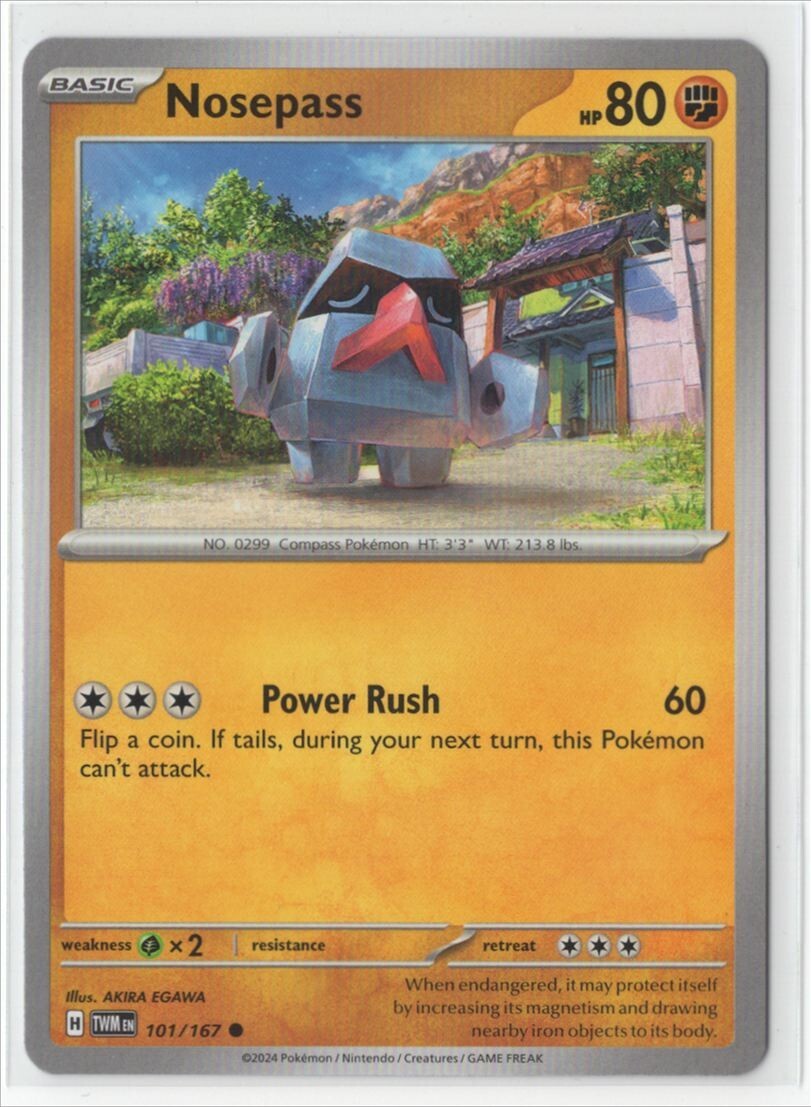 Pokemon Twilight Masquerade - 101/167 Nosepass
