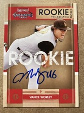 2008 Donruss Playoff Contenders RC #49 Vance Worley AUTOGRAPHED Card Phillies