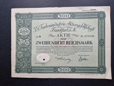 I. G.  Farbenindustrie AG  200 RM 1925 Frankfurt am Main #1279198
