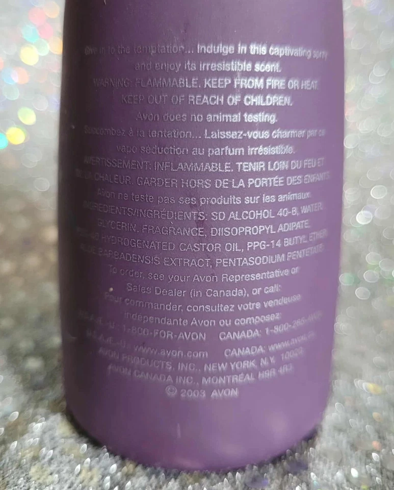 Spray corporal cautivador Avon FORBIDDEN DELIIGHTS 4,2 OZ ¡HUELE GENIAL! ENVÍO AL DÍA SIGUIENTE Foto 4 de 4