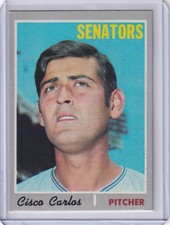 1970 Topps Baseball #487 Cisco Carlos - Washington Senators