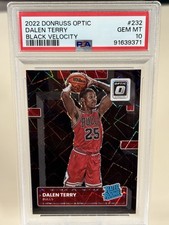2022 Donruss Optic #232 Dalen Terry Black Velocity /39 PSA 10