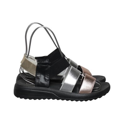 Betsy, Sandalen, Größe: 39, Schwarz/Silber/Mehrfarbig, Damen #jRk