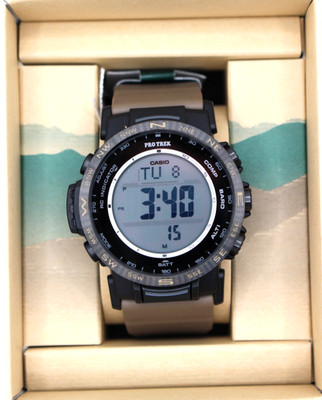 CASIO PRO TREK PRW-35LD-5JF Dark Coyote Color Climber Line Luminescent Watch