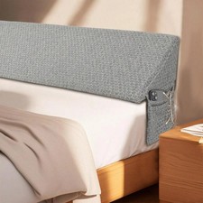 Long Bolster Triangle Bed Pillow Wedge w/ Pocket Gap Filler