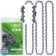V-MODEST 3-Pack 14 Inch Chainsaw Chain for Ryobi RY3714, RY405010