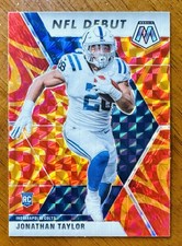 2020 Mosaic NFL Debut #276 Jonathan Taylor Rookie Card ORANGE REACTIVE Colts JT!. rookie card picture