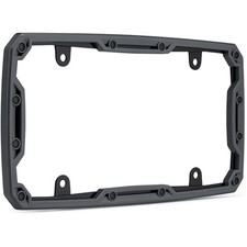Cruiser Accessories 58650 Beadlock License Plate Frame Matte Gray Black