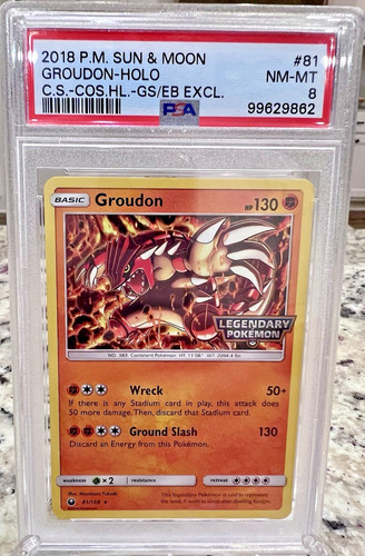 Groudon graded PSA 8 for sale on eBay