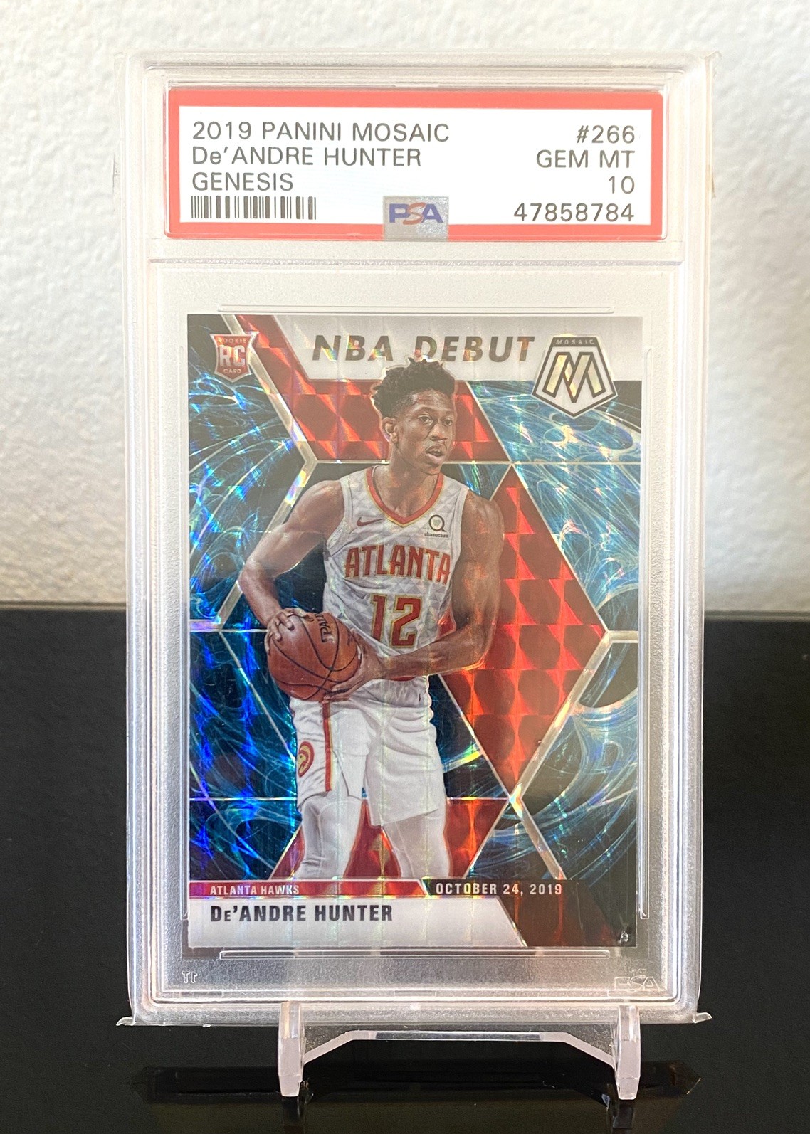 2019-20 Panini Mosaic - NBA Debut De'Andre Hunter #266 Genesis Prizm (RC) Ssp