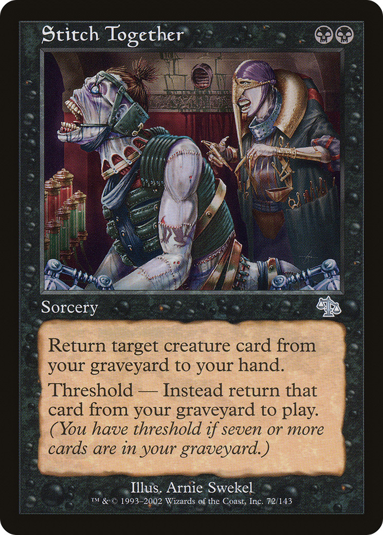 Stitch Together #72 (HP) Judgment JUD Magic MTG