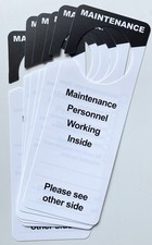 Maintenance Door Hanger Tags for Property Management Rentals Apartments for D...