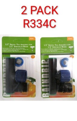 Raindrip  R334C  1/2'' Swivel Tee Assembly for 1/2'' Sprinkler Riser - 2 PACK