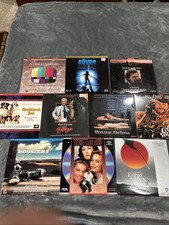 Lot 10 Laser Disc Films- vintage mixed Set Up, action, drama, Romance, Comedy