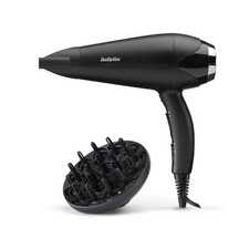 BaByliss Turbo Smooth Hair Dryer 2200W Powerful Blow Dryer Large Diffuser Ionic