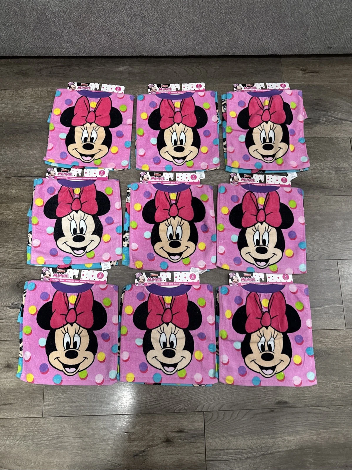 Disney Junior Baby Minnie Mouse Toddler Bibs Terry Cloth Lot of 9 New 18total
Opens in a new window