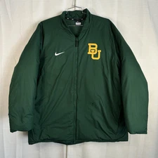 Nike Baylor Bears Down Filled Coat Jacket Men’s 2XL Full Zip Bubble Puffer