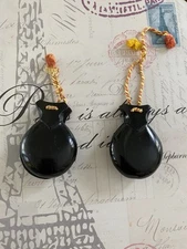 Flamenco Castanets Wooden Black Music Instrument