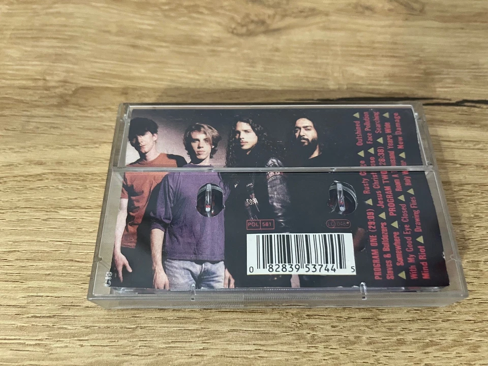 SOUNDGARDEN Cassette Tape BADMOTORFINGER 1991 VINTAGE RUSTY CAGE Made in Poland  - Image 3 of 4