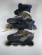 Burner 212 Inline Rollerblades Size 7 US Used Condition Black Plus Blue/Yellow