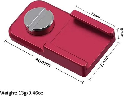[2 Packs] Cold Shoe Mount Adapter with 1/4 Inch - 20 Thread for Camera Cage,