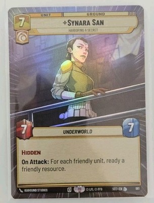 Synara San (Hyperspace Foil) 981 Legendary - SEC - Star Wars Unlimited 