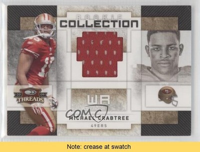 2009 Donruss Threads Rookie Collection Materials Michael Crabtree RC READ 0af