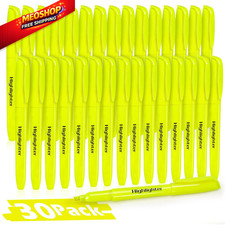 Duchong 30 Yellow Highlighters, Chisel Tip 1 Count Pack of 30 ,