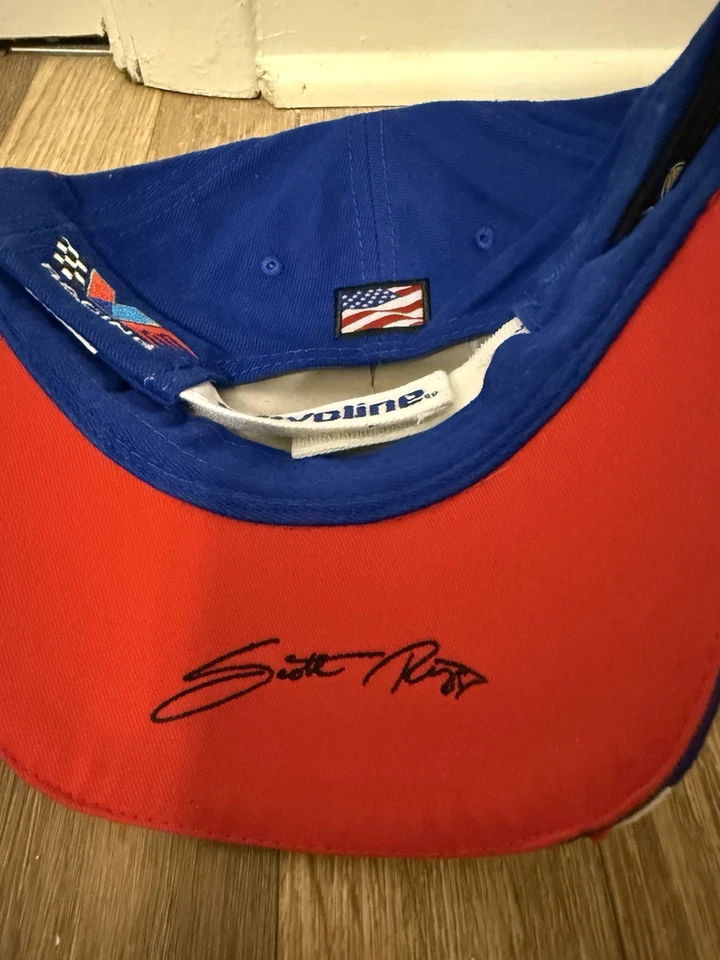 Sombrero autografiado Scott Riggs #10 NASCAR Valvoline Chase Foto 4 de 4