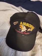 101st Airborne Screaming Eagles Patch Snapback Eagle Crest Cap Made In USA