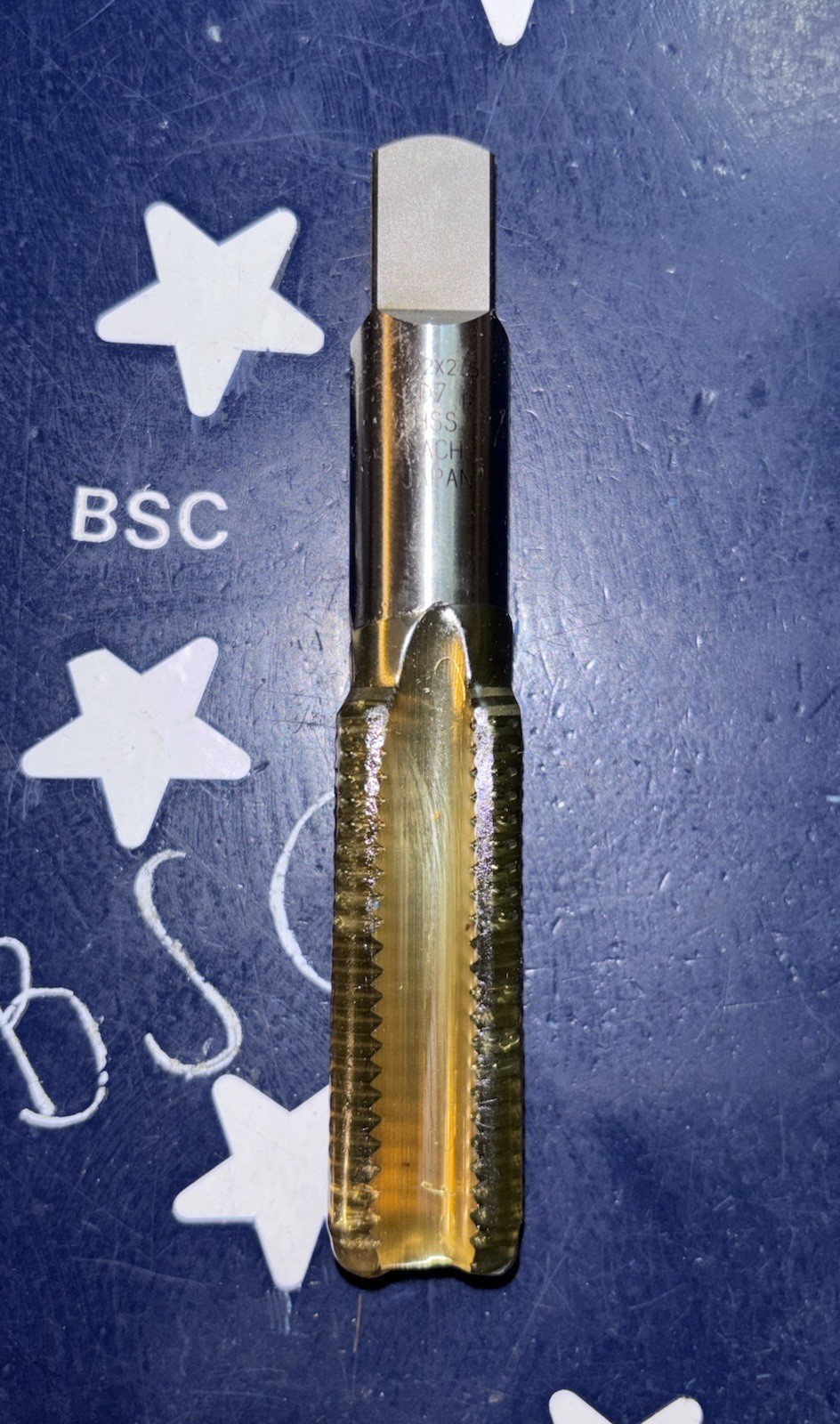 NACHI M22 X 2.5 Bottom Tap D7 HSS L910 54214 M22x2.5