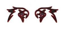 Pair Custom HELLHAWK Emblem Replacement for Trackhawk Fender Door 3D Badge