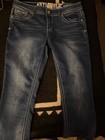 Hydraulic Women's Dark Wash Stretch Denim Capris Size 13/14 (33"x20") NWOT — photo 2