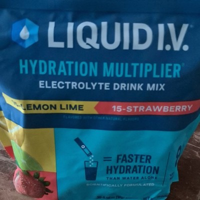 Liquid I.V. Hydration Multiplier Drink Mix Lemon Lime Strawberry