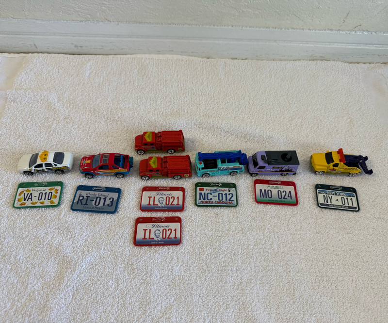 Matchbox Cars Across America 50th Birthday - Virginia, RI, IL, NC, MO, NY