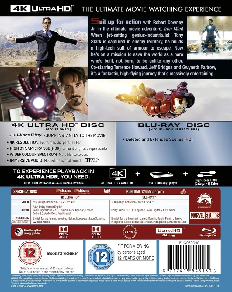 Marvel Studios Iron Man - Image 2 of 3