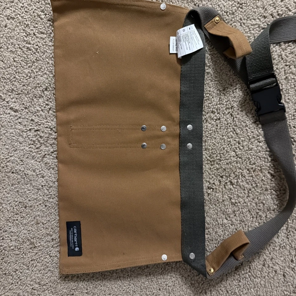 Carhartt Duck Canvas Nail Apron satchel tool belt Brown adjustable - Image 3 of 4