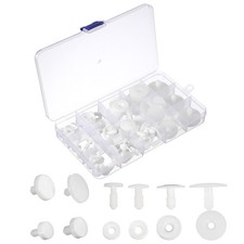 12/15/20/25/30mm Doll Joints, 39Set Plastic Removable Animal Joints Parts, White