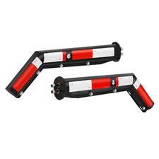 Angled Spring Loaded Mud Flap Hangers for Semi Trucks 1-1/8" Bolt Spacing