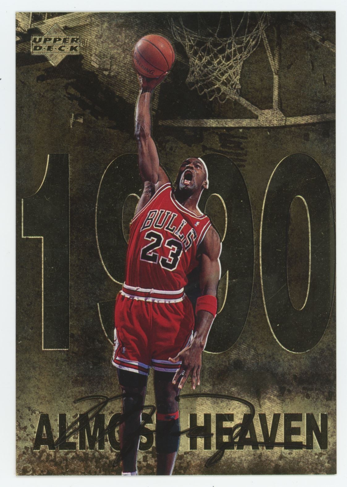 Michael Jordan 1998-99 Upper Deck Gatorade Gold Foil #6 Chicago Bulls
