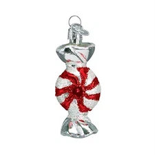 Old World Christmas Glass Blown Ornament for Christmas Tree, Peppermint Candy