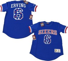 New 1983 Julius Erving #6 76ers Dr. J Mens Size Mitchell & Ness Mesh Jersey $110