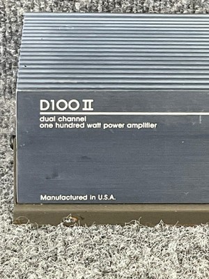 Soundstream D100 II Dual Channel Car Amplifier Old School - Tested