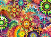 Mxjsua Diamond Painting Erwachsene, Kaleidoskop-Mandala Diamant Painting Bilder