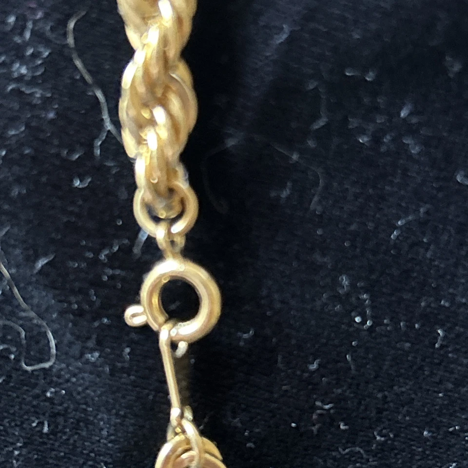 "Collar de cadena de cuerda maciza Avon de colección 24""" Foto 3 de 4